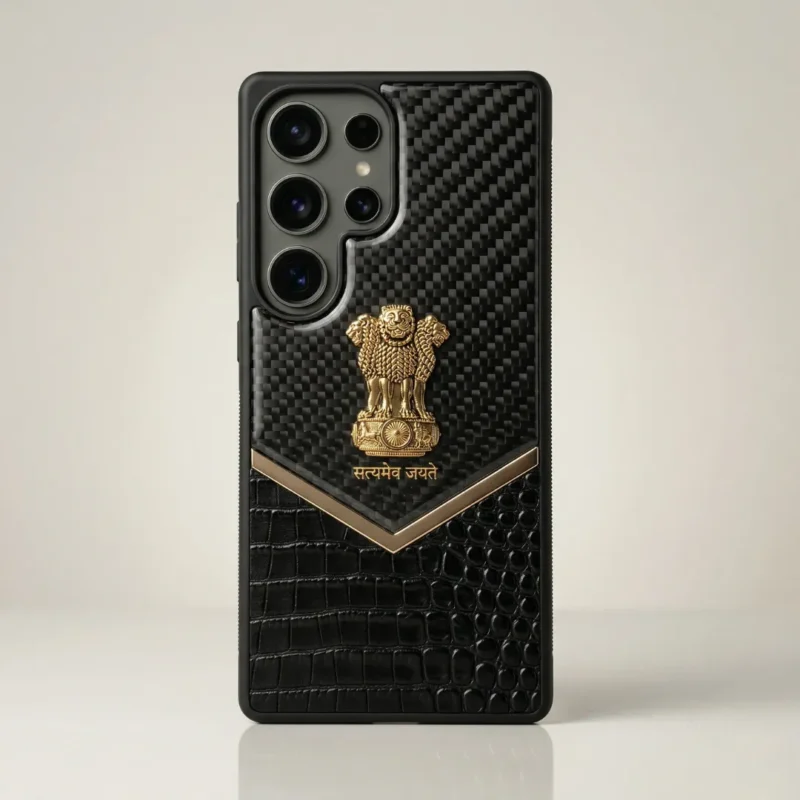 Satyameva Jayate Gold Emblem Carbon Fiber