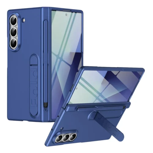 Samsung Galaxy Z Fold 6 Case with Front Glass Hinge Protection S Pen Slot MagSafe Magnetic Kickstand Hard PC
