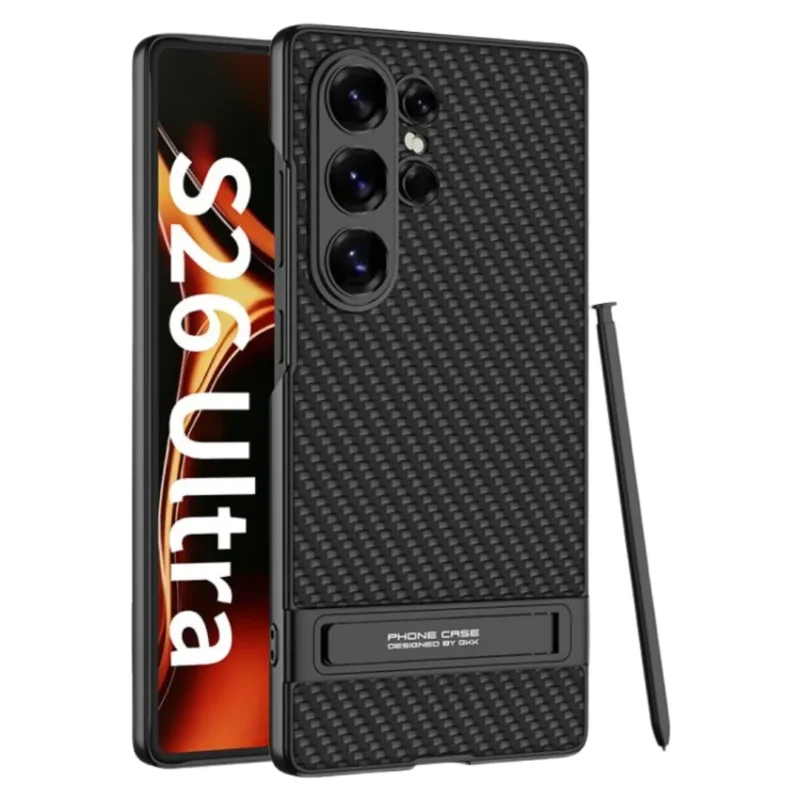 Samsung Galaxy S26 Ultra Case GKK Electroplated PU Leather Cover with Hidden Kickstand Samsung Galaxy S26 Ultra Case GKK Electroplated PU Leather Cover with Hidden Kickstand