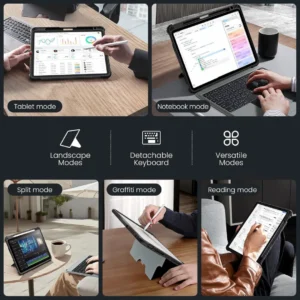 Nillkin Bumper Combo Backlit Keyboard Case for iPad A16 (10th & 11th Gen) - Magnetic Detachable Case with Multi-Touch Trackpad, Wireless Pencil Holder, and Protective Cover