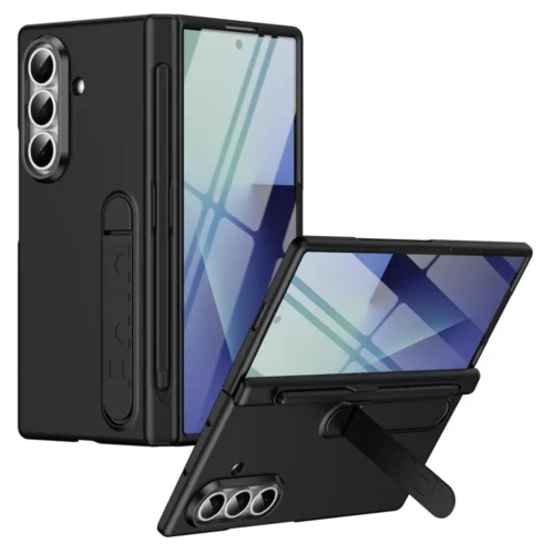 Samsung Galaxy Z Fold 7 Case with Front Glass Hinge Protection S Pen Slot MagSafe Magnetic Kickstand Hard PC