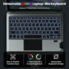 Nillkin Bumper Combo Backlit Keyboard Case for iPad A16 (10th & 11th Gen) - Magnetic Detachable Case with Multi-Touch Trackpad, Wireless Pencil Holder, and Protective Cover