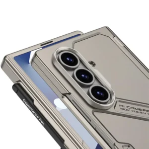 Samsung Galaxy Z Fold 7 Case GKK Magnetic Folding Hinge Cover with S Pen Slot & Kickstand PC