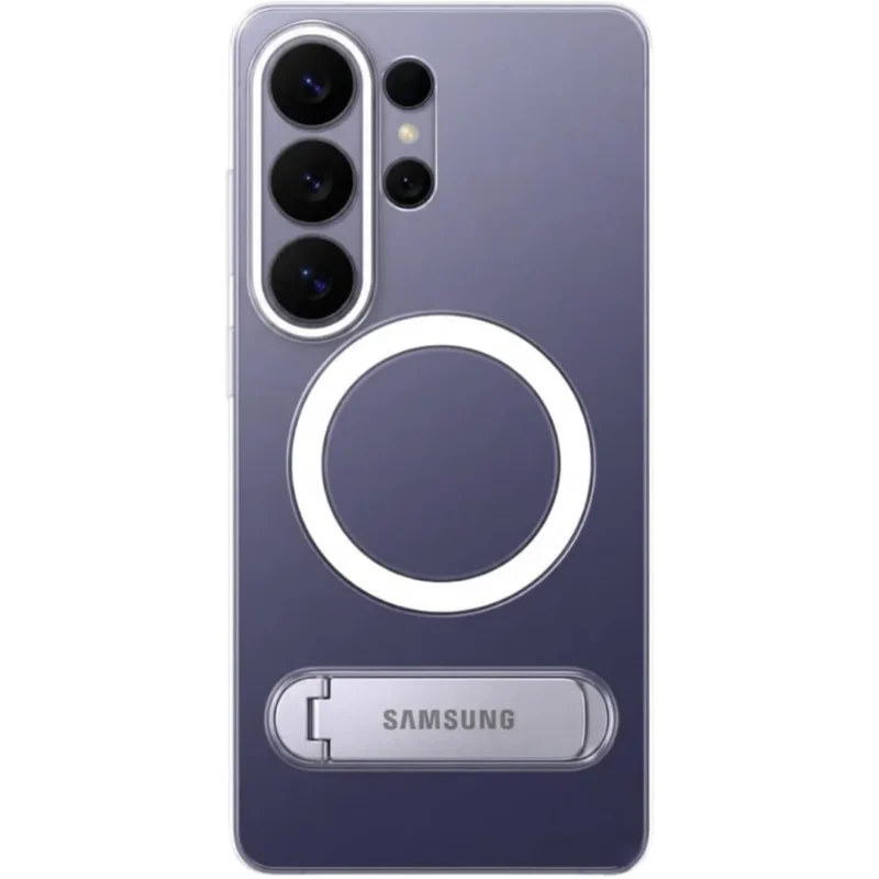 Galaxy S26 Ultra Case Clear Magnetic Case with Kick-Stand Compatible with Magnetic Charging Transparent PC + TPU Galaxy S26 Ultra Case Clear Magnetic Case with Kick-Stand Compatible with Magnetic Charging Transparent PC + TPU