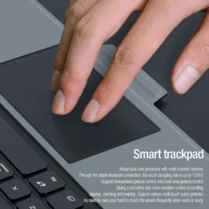 Nillkin Samsung Galaxy Tab S9 FE+ 12.4" Backlit Keyboard Case Magnetic Detachable Trackpad Kickstand Black