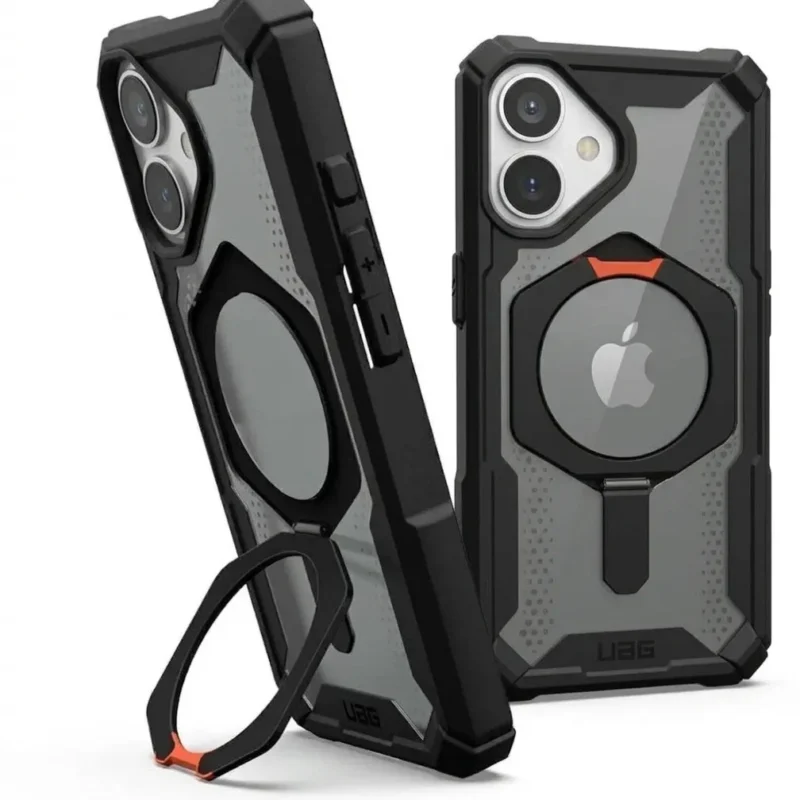 UAG Plasma XTE Rugged Magsafe Case for iPhone 16 with Magnetic Metal Stand