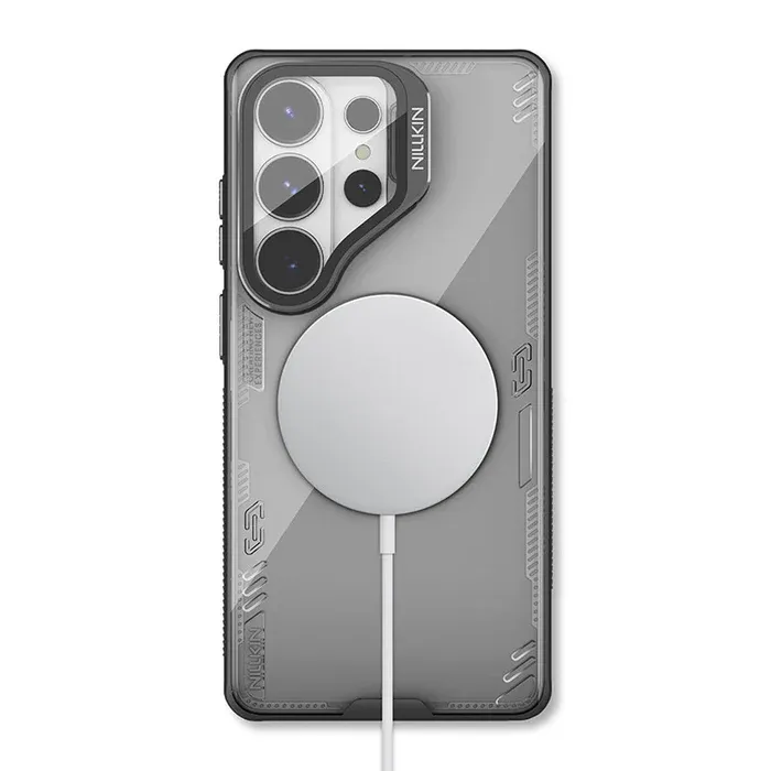 Samsung Galaxy S26 Ultra Case Nillkin Iceblade CamProp, Transparent Camera Cover Kickstand, PC & TPU, Black Samsung Galaxy S26 Ultra Case Nillkin Iceblade CamProp, Transparent Camera Cover Kickstand, PC & TPU, Black