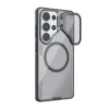 Samsung Galaxy S26 Ultra Case Nillkin Iceblade CamProp, Transparent Camera Cover Kickstand, PC & TPU, Black