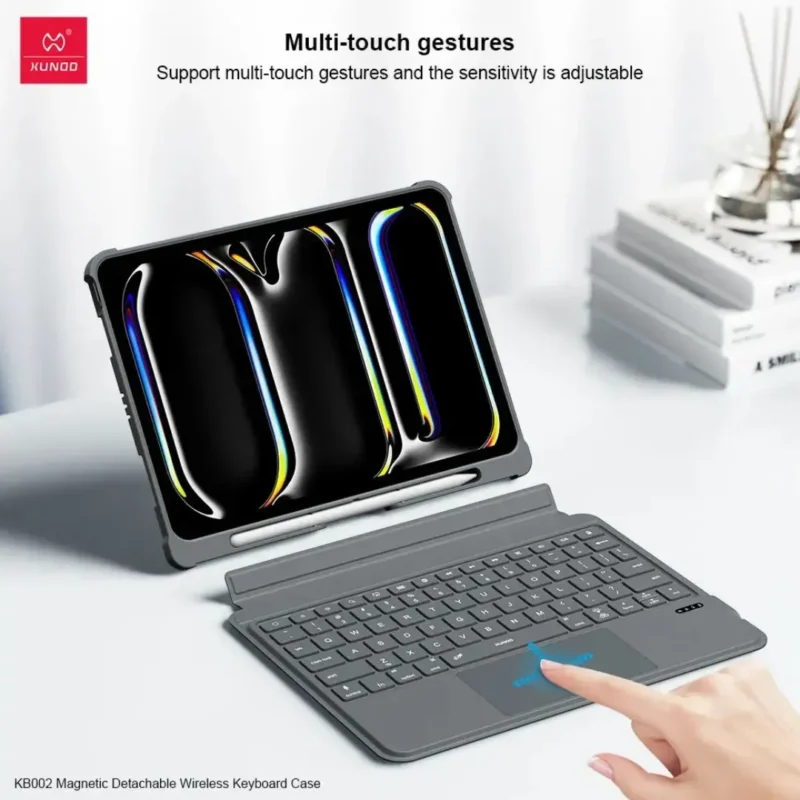Xundd Magnetic Detachable Wireless Keyboard Case for iPad