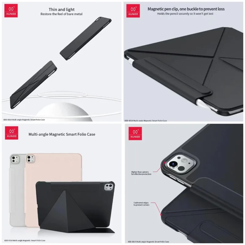 Xundd Magnetic Detachable Wireless Keyboard Case for iPad