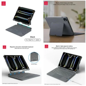 Xundd Magnetic Detachable Wireless Keyboard Case for iPad