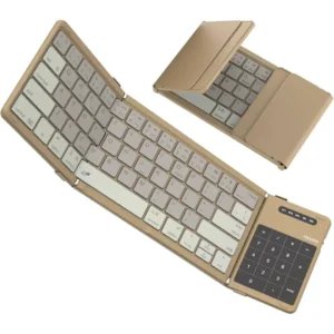 Nillkin Foldable Bluetooth Keyboard with Touchpad – Wireless Portable Travel Keyboard for iPad, Tablet, Laptop & Mobile, Rechargeable Compact Office Keyboard