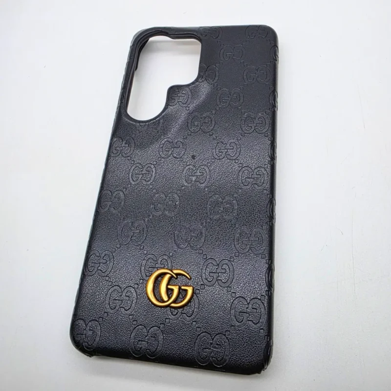 Samsung Galaxy S26 Ultra Case Luxury Leather Feel Designer GG Pattern Premium Protective Back Cover