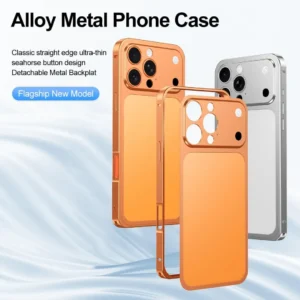 17 Pro Aluminium Converter Case Cover with Logo | Peel & Stick Side Bumper