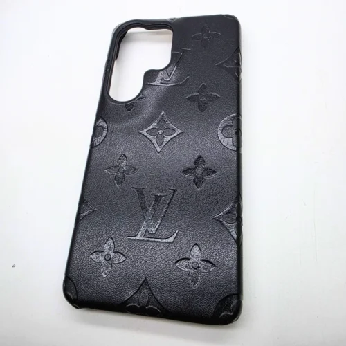 Samsung Galaxy S26 Ultra Case Branded Embossed Monogram Leather Texture Cover