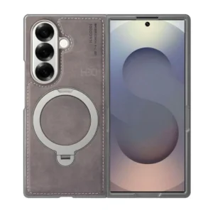 Samsung Galaxy Z Fold 7 Magsafe Leather Case with Rotating Metal Stand | HDD Official