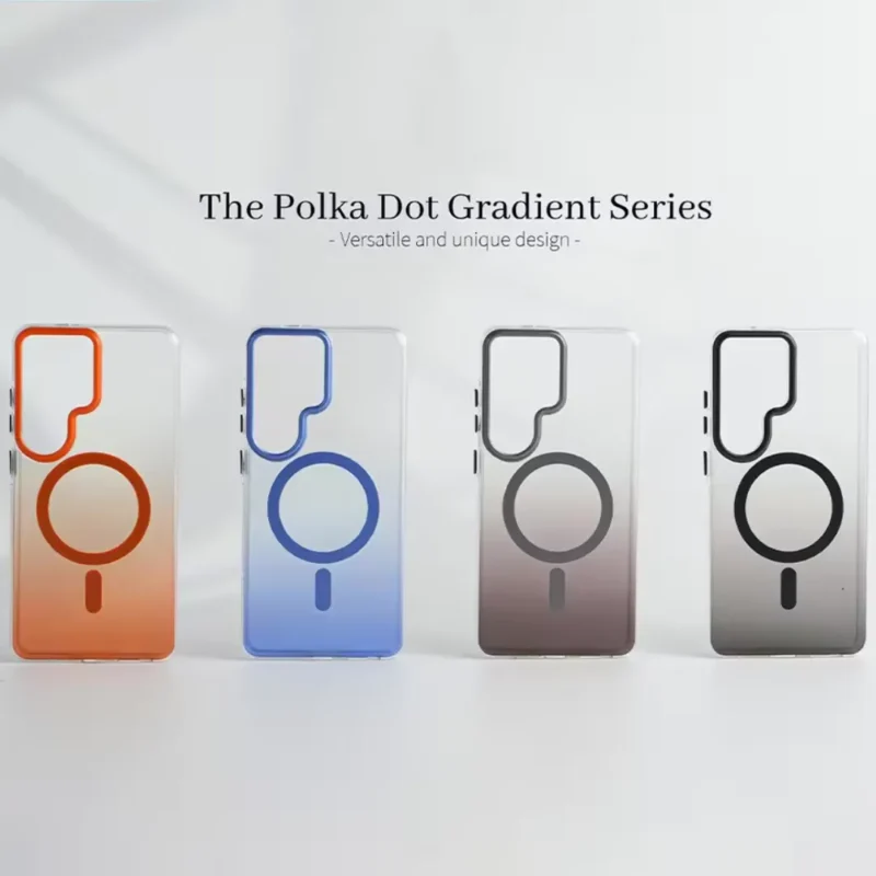 Samsung Galaxy S26 Ultra Gradient Clear Case | Transparent Magsafe Cover & Camera Protection
