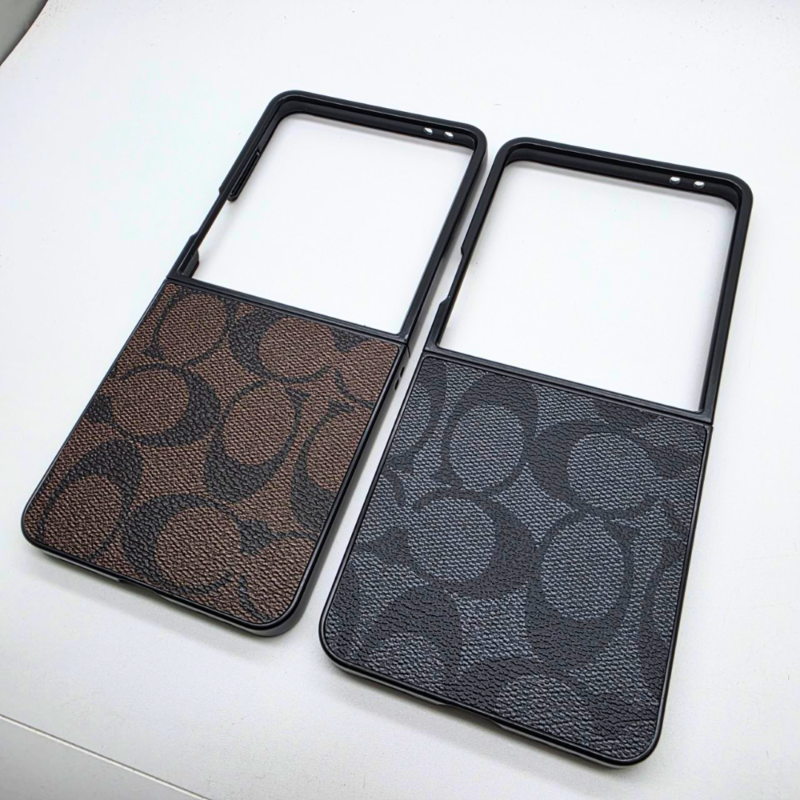 Samsung Galaxy Z Flip 7 CC Pattern PU Leather Case
