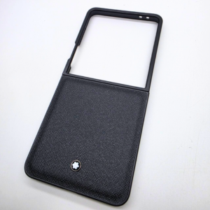 Samsung Galaxy Z Flip 7 MB Luxury Leather Case | Premium Textured Flip Cover with Designer Branding