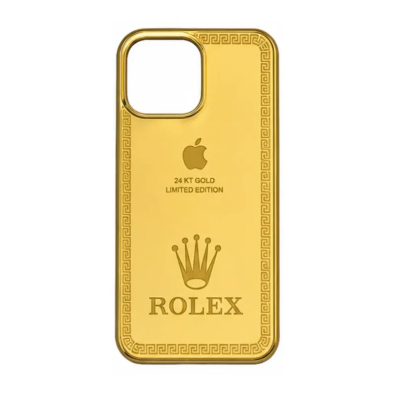 Luxury 24K Gold Plated Limited Edition Case for iPhone Series | Premium Fashion Brand Cover