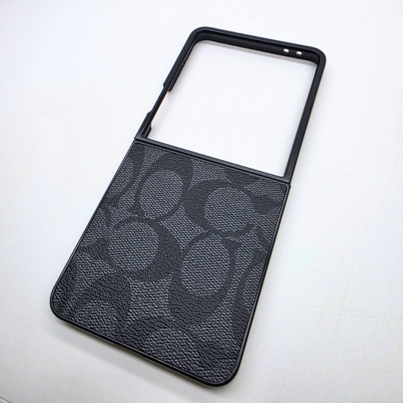 Samsung Galaxy Z Flip 7 CC Pattern PU Leather Case