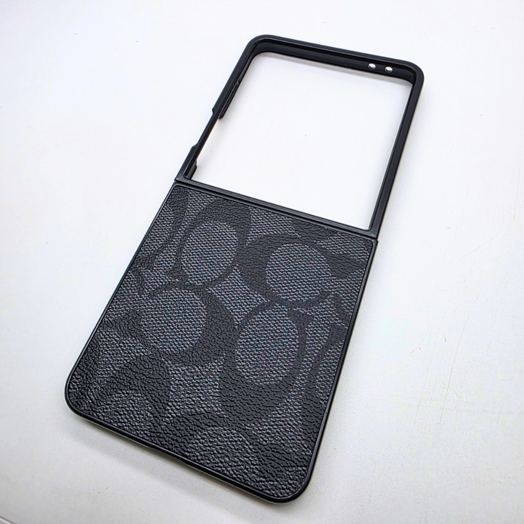 Samsung Galaxy Z Flip 7 CC Pattern PU Leather Case