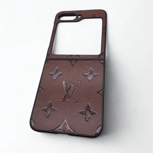 Samsung Galaxy Z Flip 6 Designer Brand PU Leather Case | Luxury Premium Back Cover