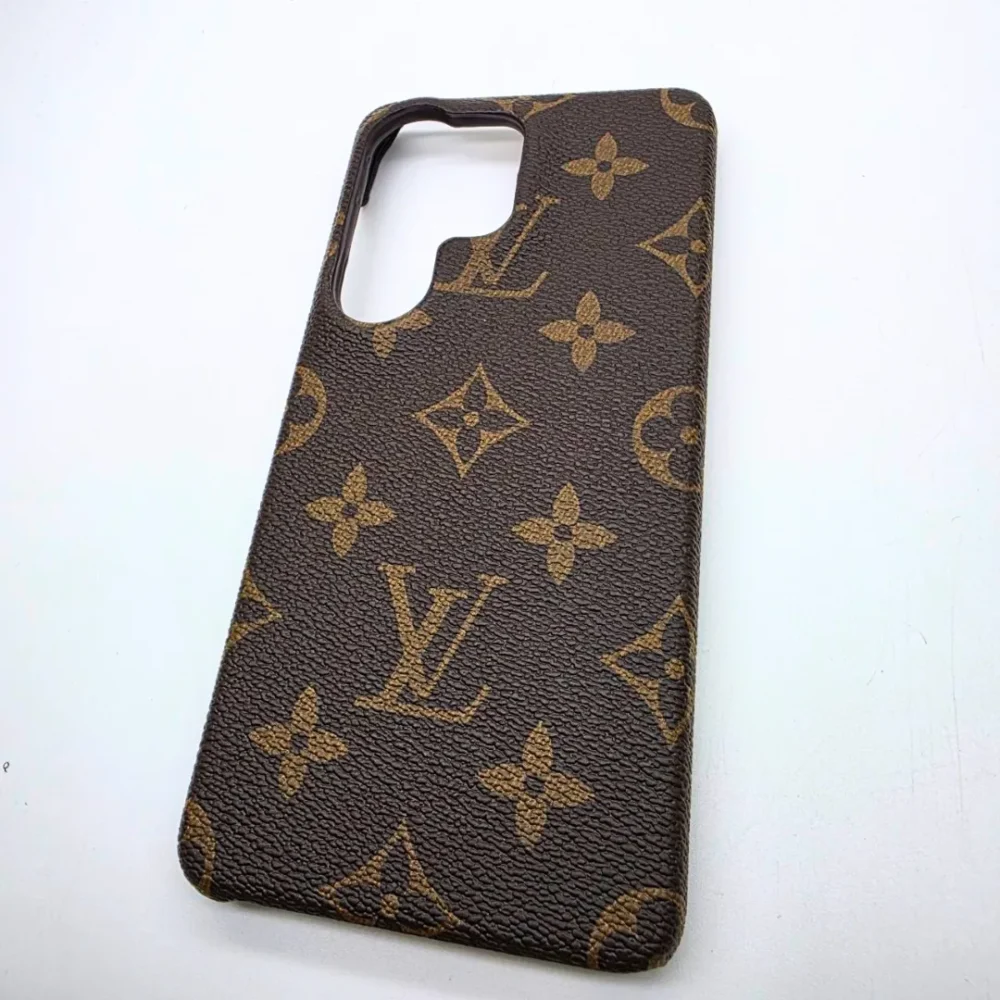 Samsung Galaxy S26 Ultra Case Branded Embossed Monogram Leather Texture Cover Samsung Galaxy S26 Ultra Case Branded Embossed Monogram Leather Texture Cover