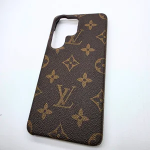 Samsung Galaxy S26 Ultra Case Branded Embossed Monogram Leather Texture Cover