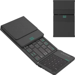 Nillkin Foldable Bluetooth Keyboard with Touchpad – Wireless Portable Travel Keyboard for iPad, Tablet, Laptop & Mobile, Rechargeable Compact Office Keyboard