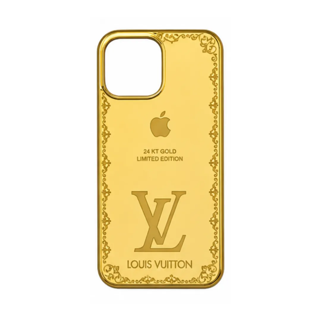 Luxury 24K Gold Plated Limited Edition Case for iPhone Series | Premium Fashion Brand Cover