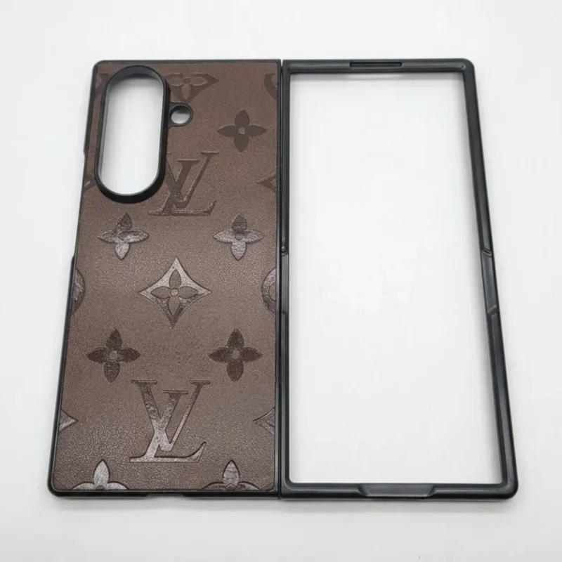 Samsung Galaxy Z Fold 7 Luxury Designer Brand Pattern Leather Case