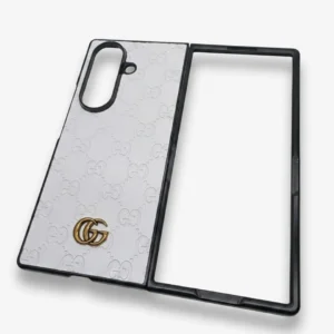 Samsung Galaxy Z Fold 7 Case Luxury GG Pattern Leather - Designer Premium Back Cover