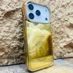 Luxury 24K Gold Plated Limited Edition Case for iPhone 17 Series | Premium Fashion Brand Cover