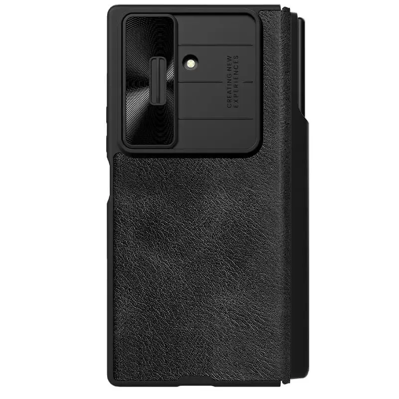 Samsung Galaxy Z Fold 7 Nillkin Qin Pro Leather Flip Case with S Pen Holder & Card Slot – Premium Protective Cover