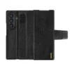 Nillkin Aoge Leather Flip Case for Samsung Galaxy Z Fold 7 – Slim Protective Cover with Built-in Kickstand & Full Protection