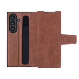 Nillkin Aoge Leather Flip Case for Samsung Galaxy Z Fold 7 – Slim Protective Cover with Built-in Kickstand & Full Protection