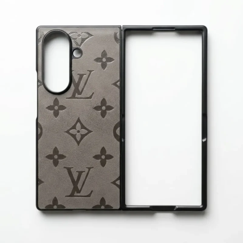 Samsung Galaxy Z Fold 7 Luxury Designer Brand Pattern Leather Case