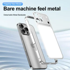17 Pro Aluminium Converter Case Cover with Logo | Peel & Stick Side Bumper