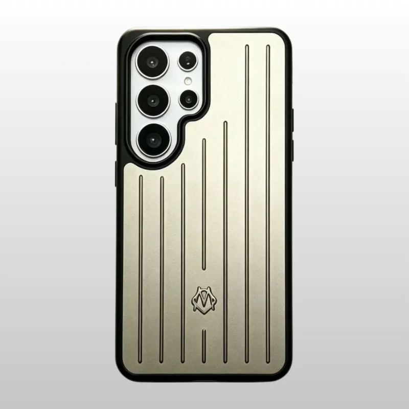 Samsung Galaxy S26 Ultra Rimowa Aluminium Stripes Case | Protective Hard Shell Designer Phone Case