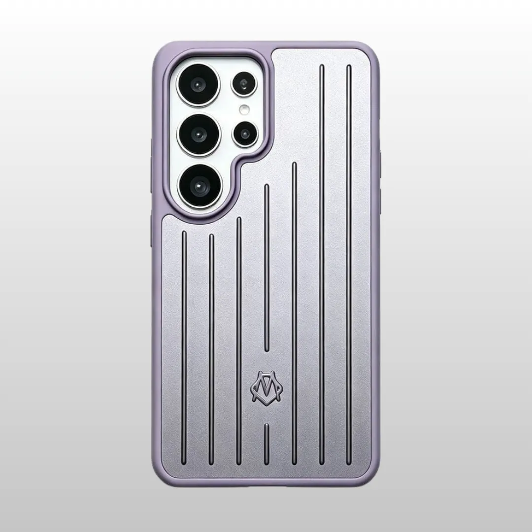 Samsung Galaxy S26 Ultra Rimowa Aluminium Stripes Case | Protective Hard Shell Designer Phone Case