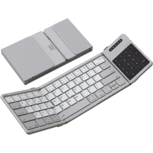 Nillkin Foldable Bluetooth Keyboard with Touchpad – Wireless Portable Travel Keyboard for iPad, Tablet, Laptop & Mobile, Rechargeable Compact Office Keyboard