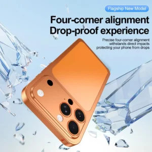 17 Pro Aluminium Converter Case Cover with Logo | Peel & Stick Side Bumper