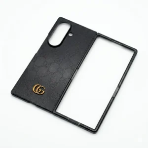Samsung Galaxy Z Fold 7 Case Luxury GG Pattern Leather - Designer Premium Back Cover
