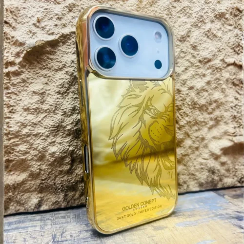 Luxury 24K Gold Plated Limited Edition Case for iPhone 17 Series | Premium Fashion Brand Cover