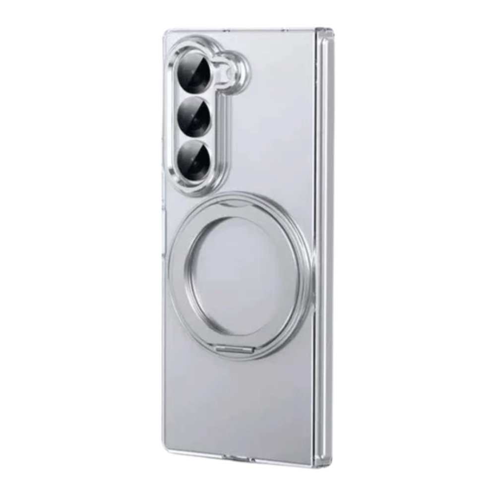Samsung Galaxy Z Fold 6 MagSafe Clear Case with Glass Front Screen Protector