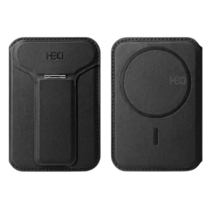 MagSafe Vegan Leather Wallet Card Holder for iPhone Magnetic Card Wallet with Foldable Kickstand Stand