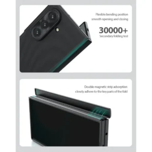 Nillkin Super Frosted Shield Case for Samsung Galaxy Z Fold 7 - 360° Fold P (4) Nillkin Super Frosted Shield Case for Samsung Galaxy Z Fold 7 - 360° Fold Protection, Frosted TPU Back Cover, Fold 180 Hinge Design, Black