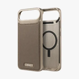 Aluminum Alloy Frameless Magnetic Metal Leather Case for iPhone 17 Air