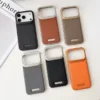 Aluminum Alloy Frameless Magnetic Metal Leather Case for iPhone 17 Pro / 17 Pro Max